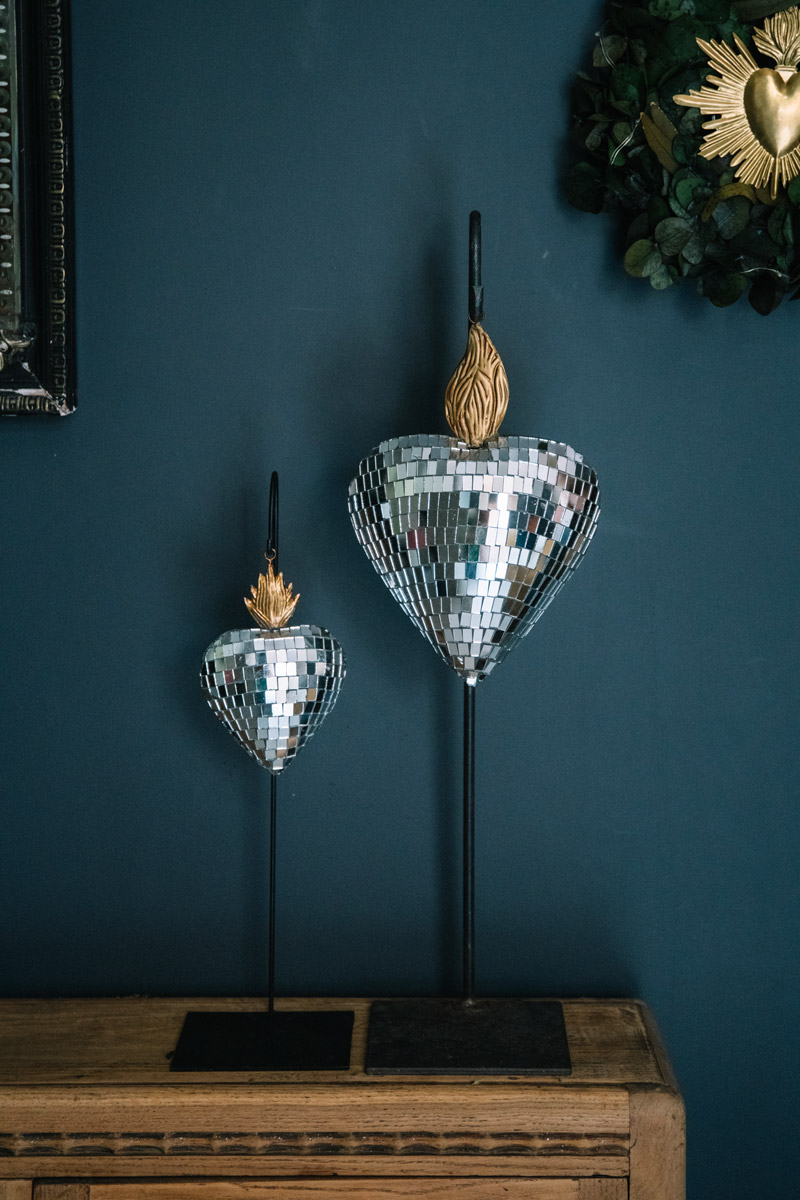 coeurs à facettes petit et grand